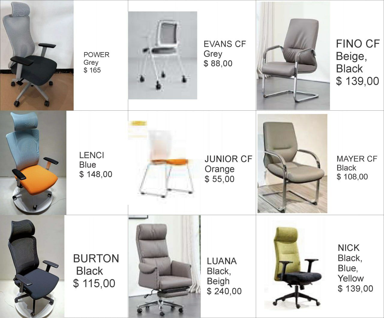 Ofis Kreslo 890000 , PRICE , кресла для офиса, на выбор, каждому по в