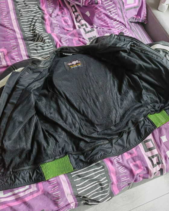 Geaca moto piele Tschul marime 54 (XL)