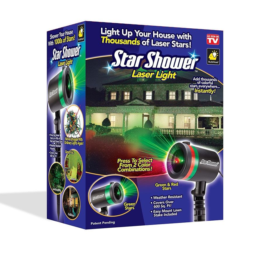 Новогодний лазерный проектор для улицы и дома