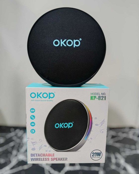 Boxa portabila Bluethoot Mp3 USB FM OKOP KP-821 20W