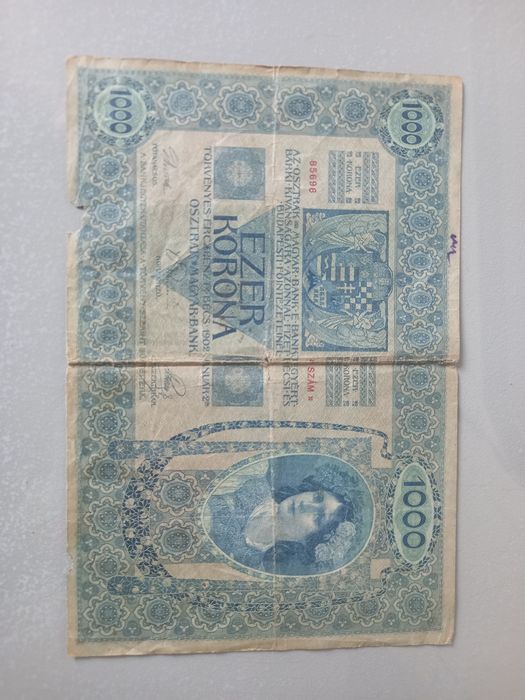 Bancnote vechi 1000 si 10 korona