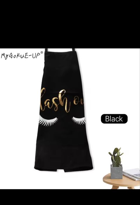 Професионлна престилка за миглопластика - черна