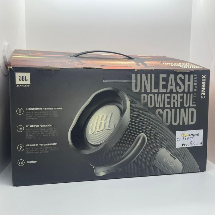 Boxa portabila JBL Xtreme 2, IPX7, Negru -A-