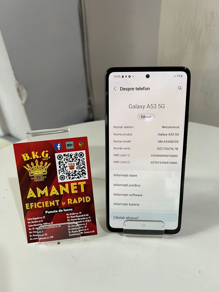 Samsung A53 5G 128gb Amanet BKG