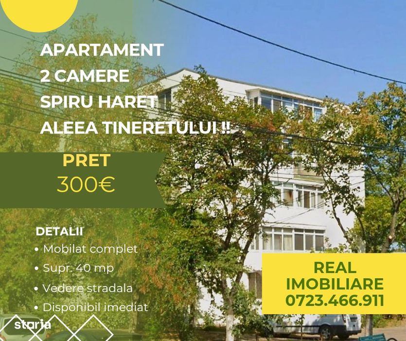 Apartament 2 camere + loc de parcare, Spiru Haret - Crang !