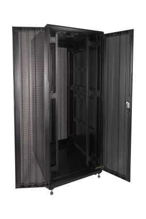 Шкаф напольный Pixietech 42U 800/800/2000 мм, перфорированная дверь