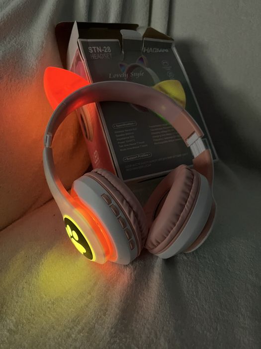 Casti bluetooth urechi de pisica