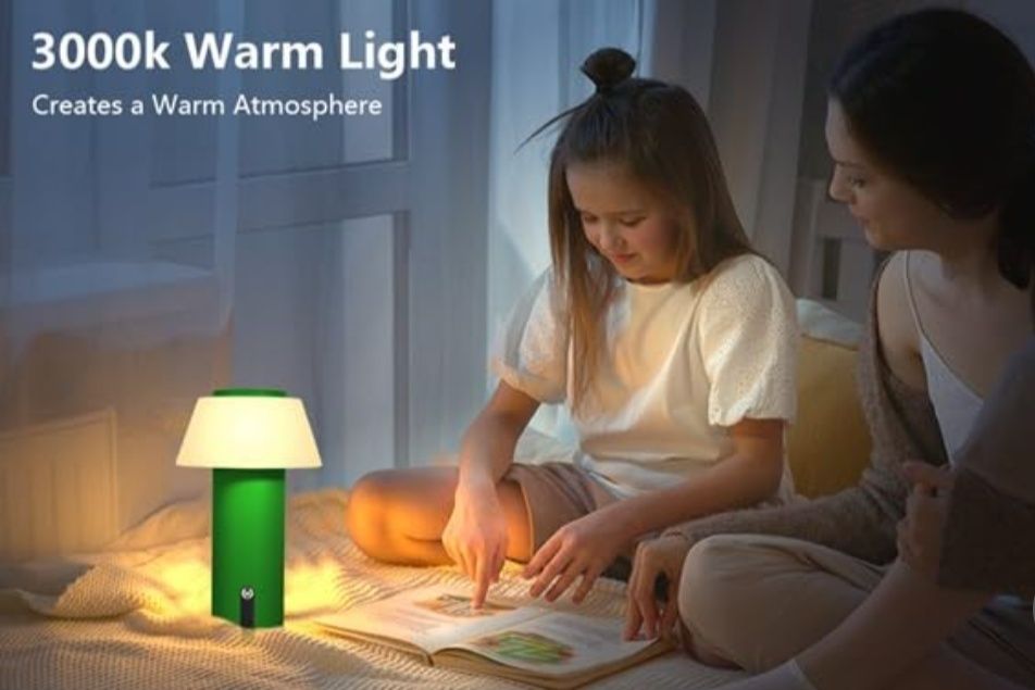 Lampă de Masă LED Fără Fir – Reîncărcabilă, Tactilă, Reglabilă