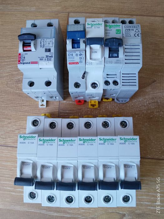 Sigurante electrice si diferential Schneider si Gewis C10A C16A