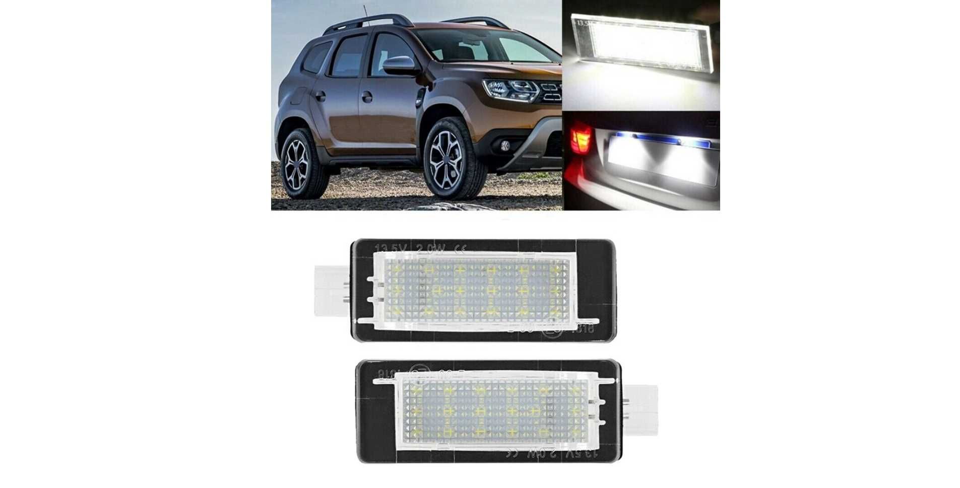 Lampi Iluminare numar Led pentru Dacia Duster Logan Lodgy