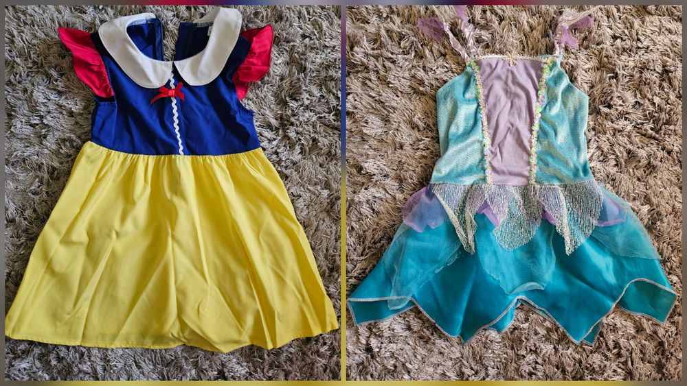 110 - Elsa și Alba ca Zapada costum Halloween, carnaval, printesa