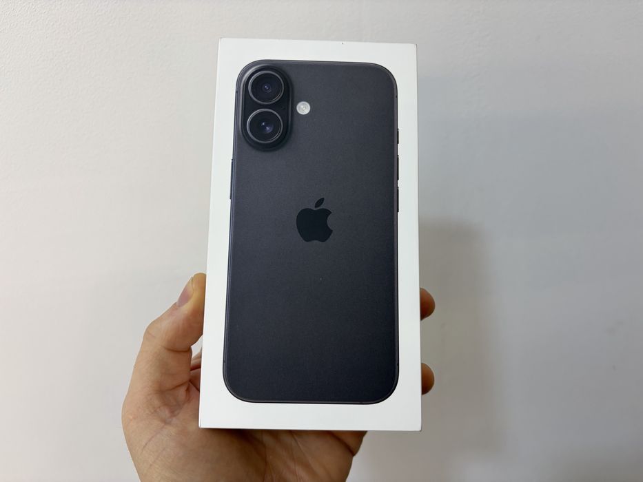Iphone 16, 128 gb, Black, nou la cutie