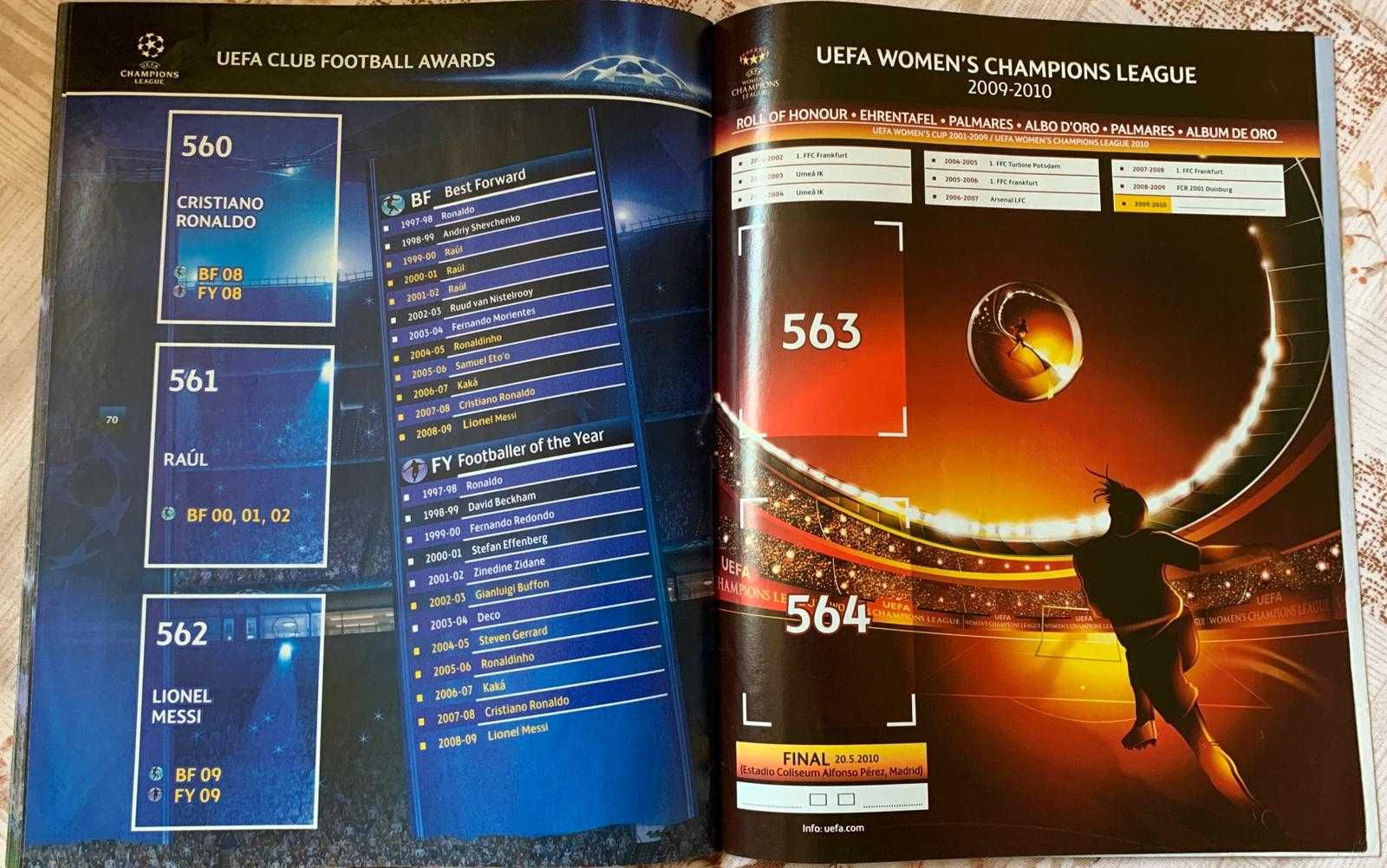 Album gol Panini UEFA Champions League 2009 – 2010