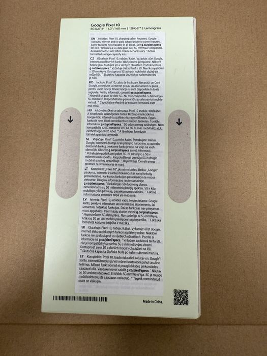 Vand Google Pixel 10 SIGILAT garantie, 128GB, 12GB RAM, 5G, Lemongrass