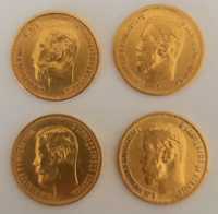 Златна монета 5 Рубли различни години