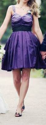 Уникална лилава бална / официална рокля от шифон