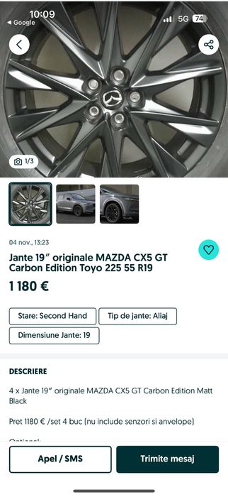 Jante oem 5x114,3 Mazda/Hyundai/Kia/Renault R19