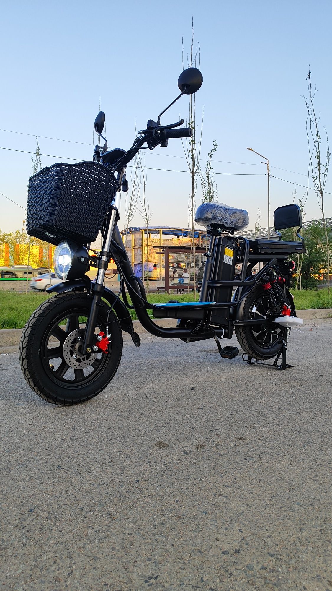 Электровелосипед электроскутер мопед скутер мото купить новый
