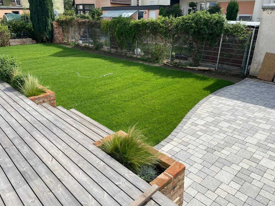 Amenajare grădini, pavaj, drenaj, irigatii, gazon