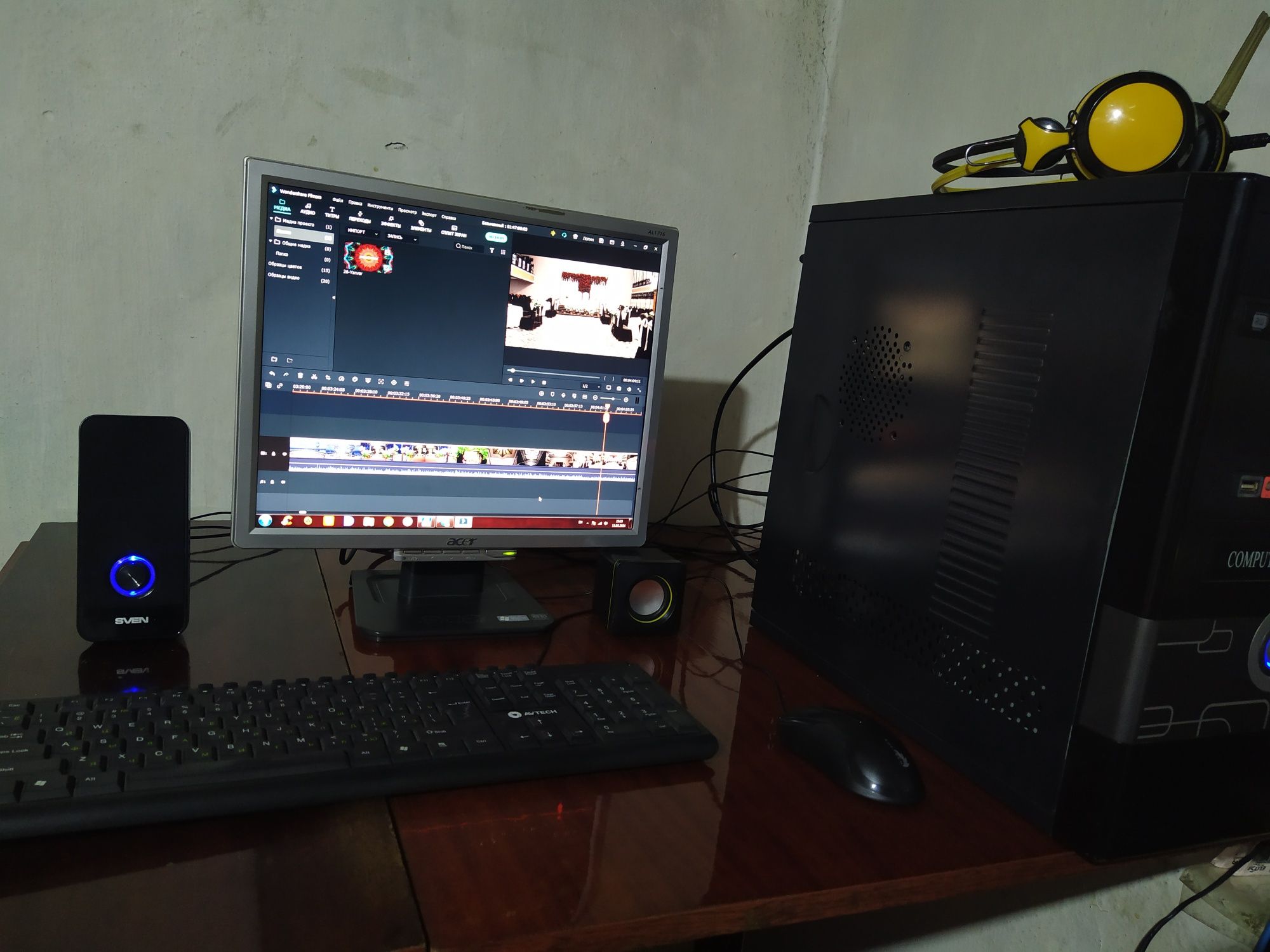 Tayyor kompyuter sotiladi
Tayyor Montaj va Game uchun 
1-Monitor acer