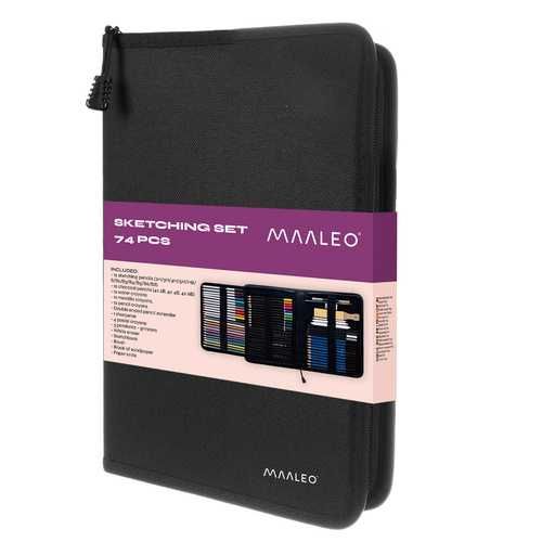 Комплект графитни моливи за рисуване и скициране 74 части