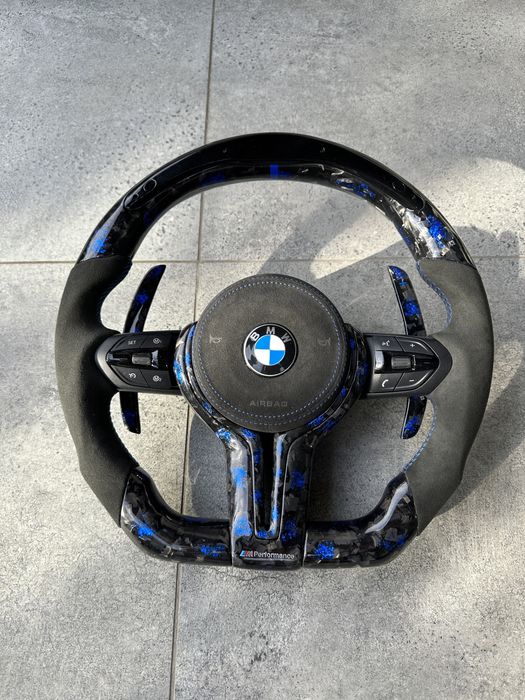 Volan BMW M seria F | carbon forjat padele | M2 M3 M4 M5 M6 X4 X5 X6 F