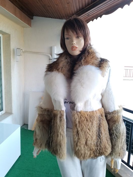 Намаление на палто с естествен косъм (става на  елек))