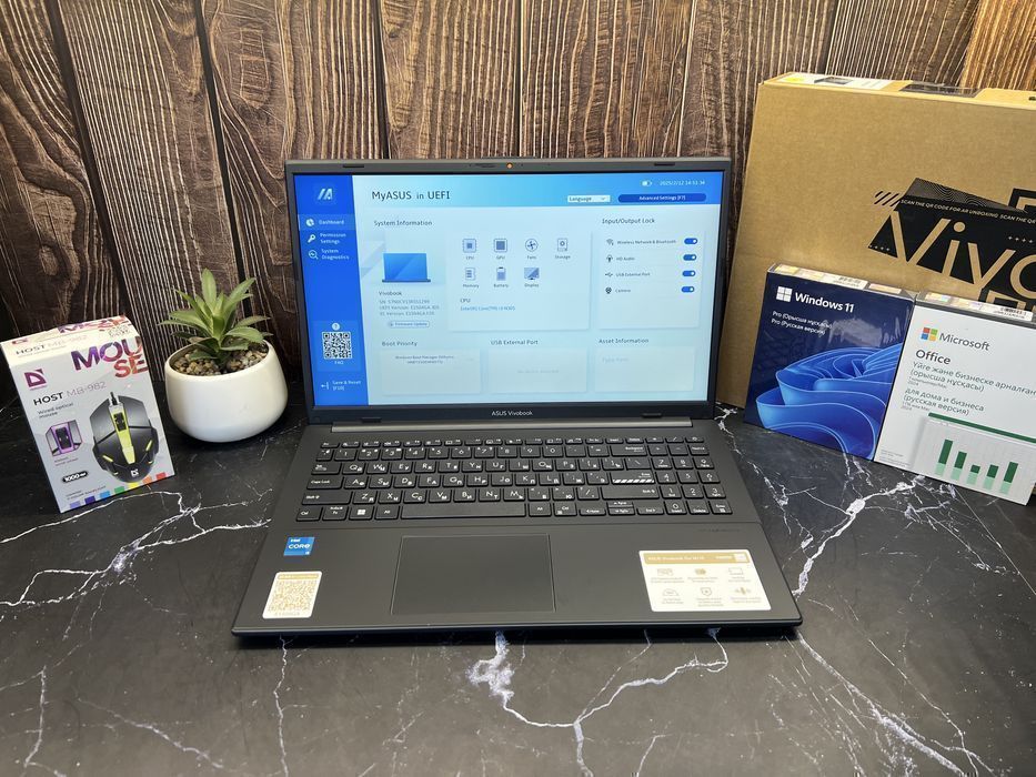 Новый ноутбук для офиса ASUS VivoBook Go 15 | Core i3-N305 | 8GB | 256