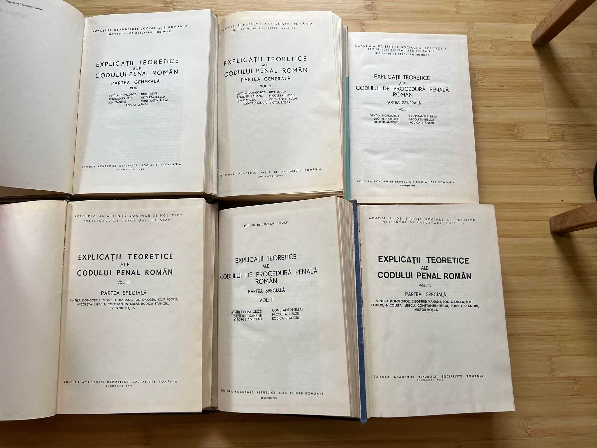 V. Dongoroz - Explicatii ale codului de procedura penala roman - 6 Vol