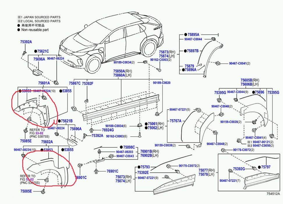 Toyota Bz4x oldi krelo arka orginal