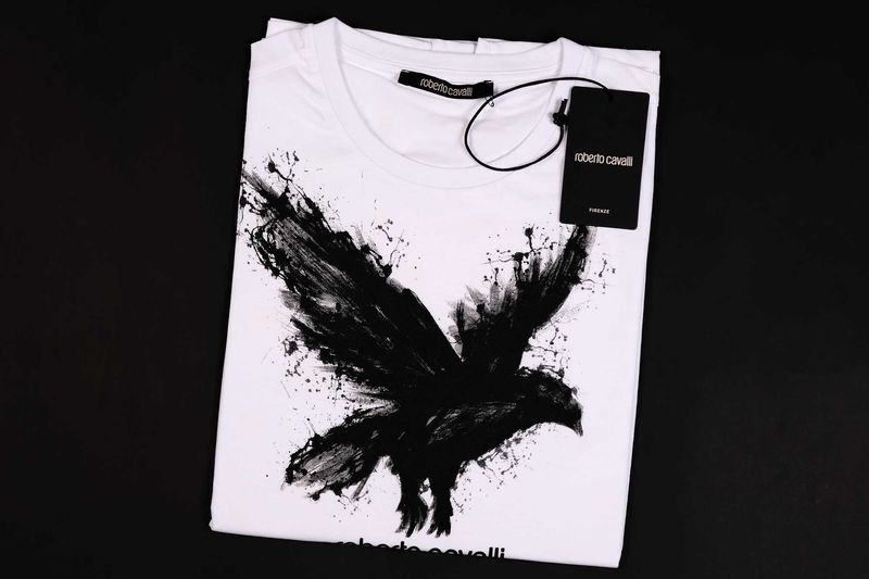 ПРОМО Roberto Cavalli- XXL-Оригинална мъжка бяла тениска
