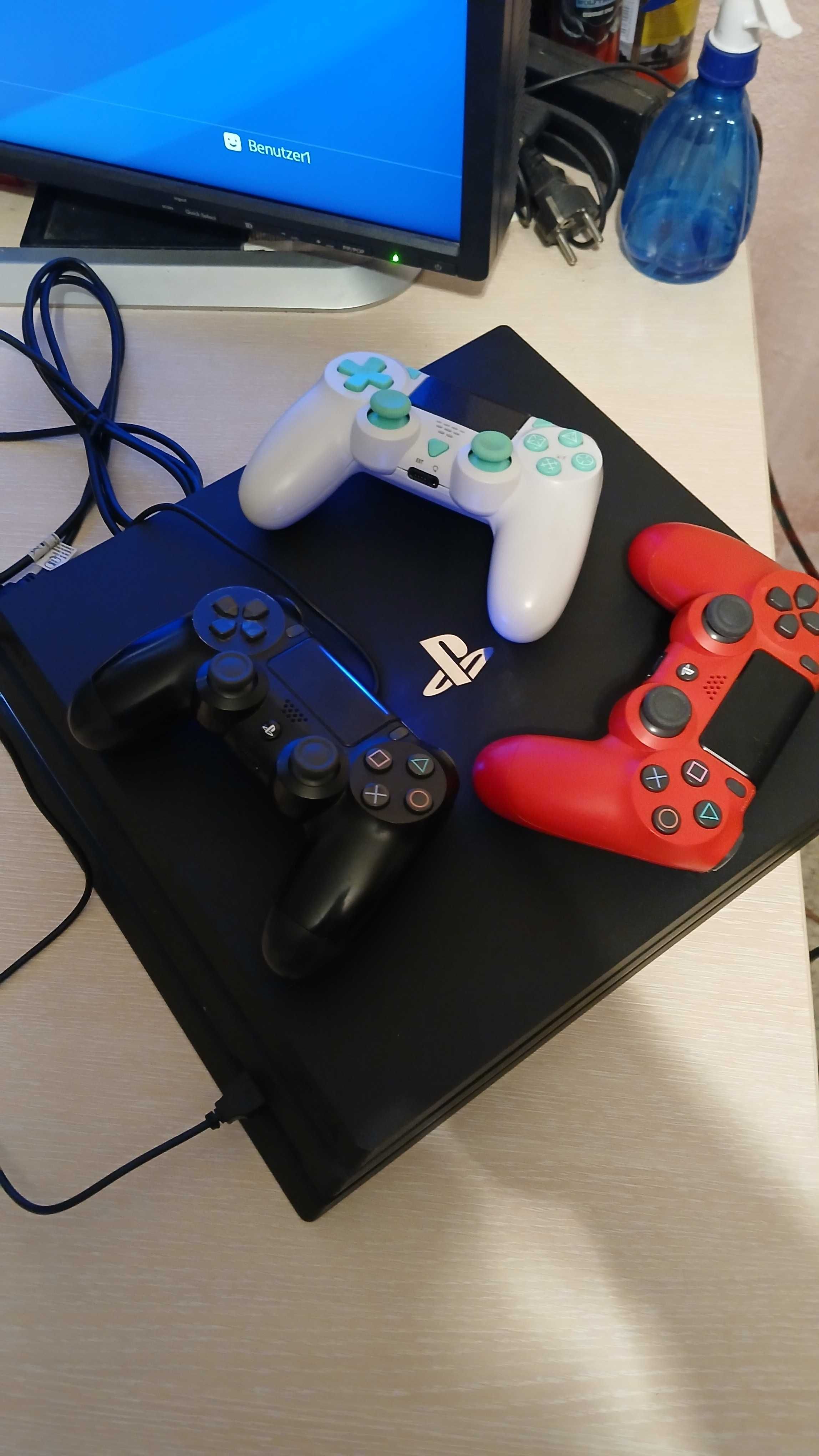 С ГАРАНЦИЯ ! 1Г PlayStation 4 Pro с хак SW 9.03 PS4 1TB профилактиран