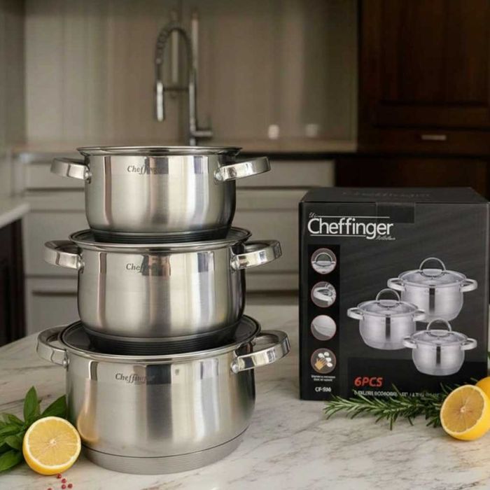 Cheffinger - комплект тенджери от неръждаема стомана