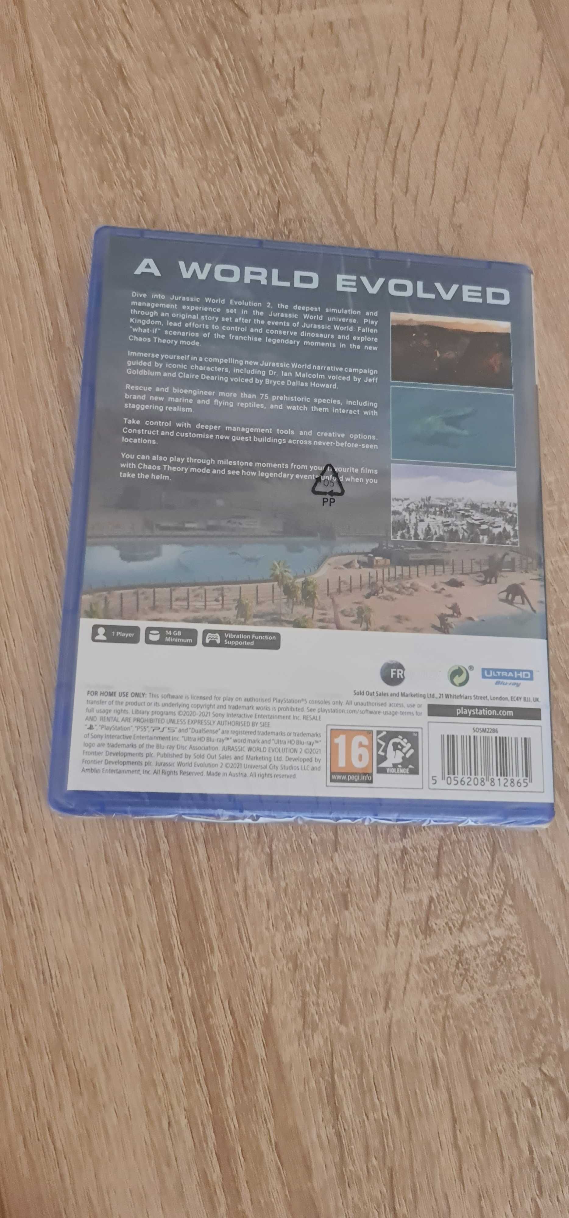 Jurassic World Evolution 2 - PS5 disk