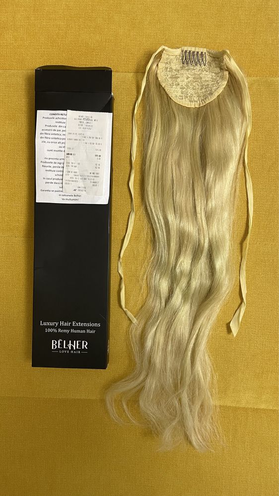 Coada deluxe par natural blond 65 cm