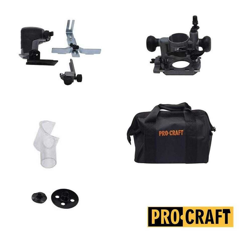 Фреза Челна / Оберфреза 710W, PROCRAFT POB980, Цанги 6, 8, 10 мм,