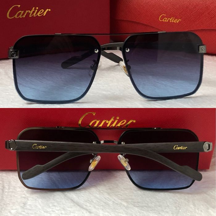 Мъжки слънчеви очила дървени дръжки 5 цвята