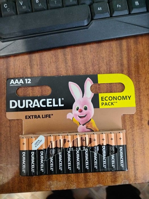 Батарейки Duracell AAA 12шт.МN2400/LR03 Alkaline