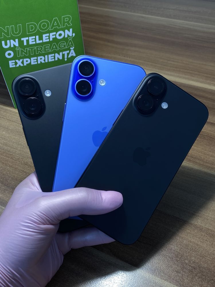 iPhone 16/256 GB/Garanție 24 luni |Sănătate baterie 100%/Nou desigilat