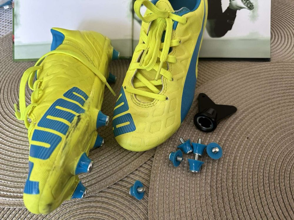Почти нови бутонки PUMA Evospeed 4 FG JR