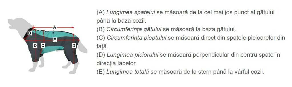 Haină pentru câini, impermeabilă, mărime 40 cm