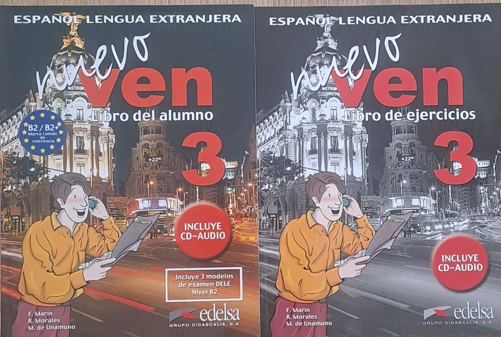 Учебници испански език: Nuevo ven, Español lengua viva...