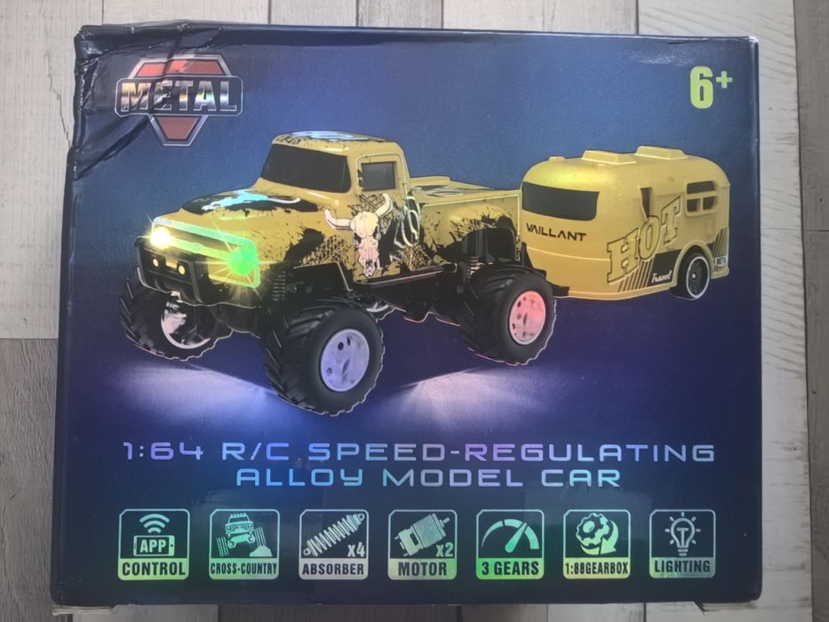 Играчка пикап с ремарке