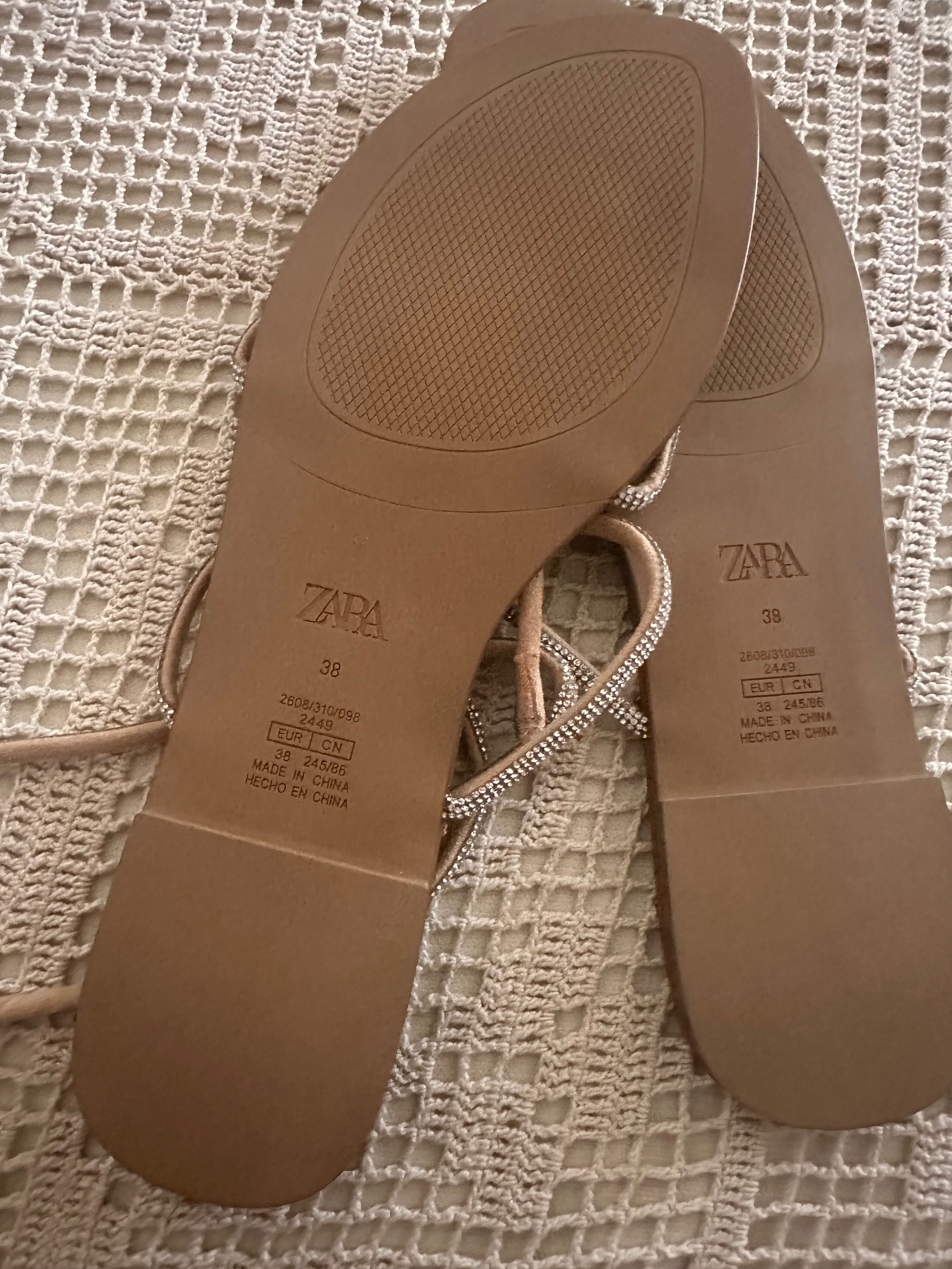 Дамски сандали с камъчета Zara