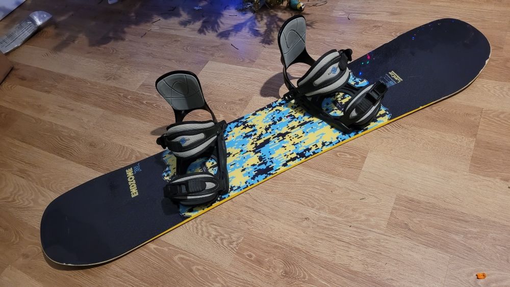 Placa snowboard 120 pentru copii cu legături și boots 35