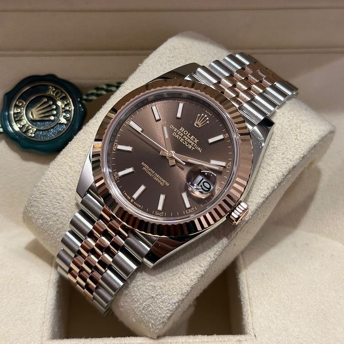 Rolex Date-Just 41,mm dial chocolate