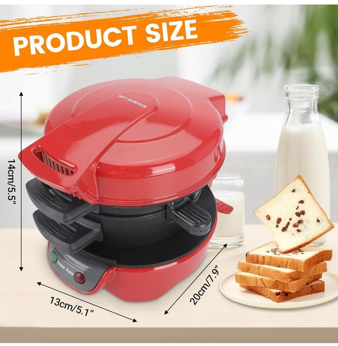 Omelette Ring Sandwich Maker – Aparat 600W pentru Omletă, Burgeri