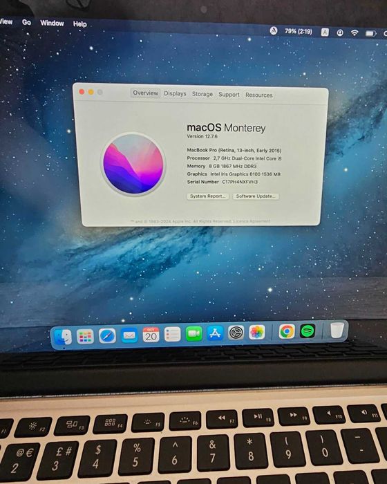 Лаптоп MacBook Pro A1502 2015г. i5/8GB RAM/128GB - БЕЗПЛАТНА ДОСТАВКА!