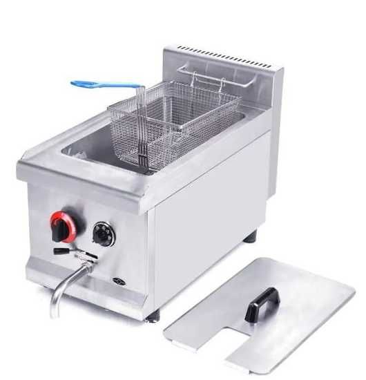 Friteuză Profesională din Inox, Capacitate 15L, Factură și Garanție
