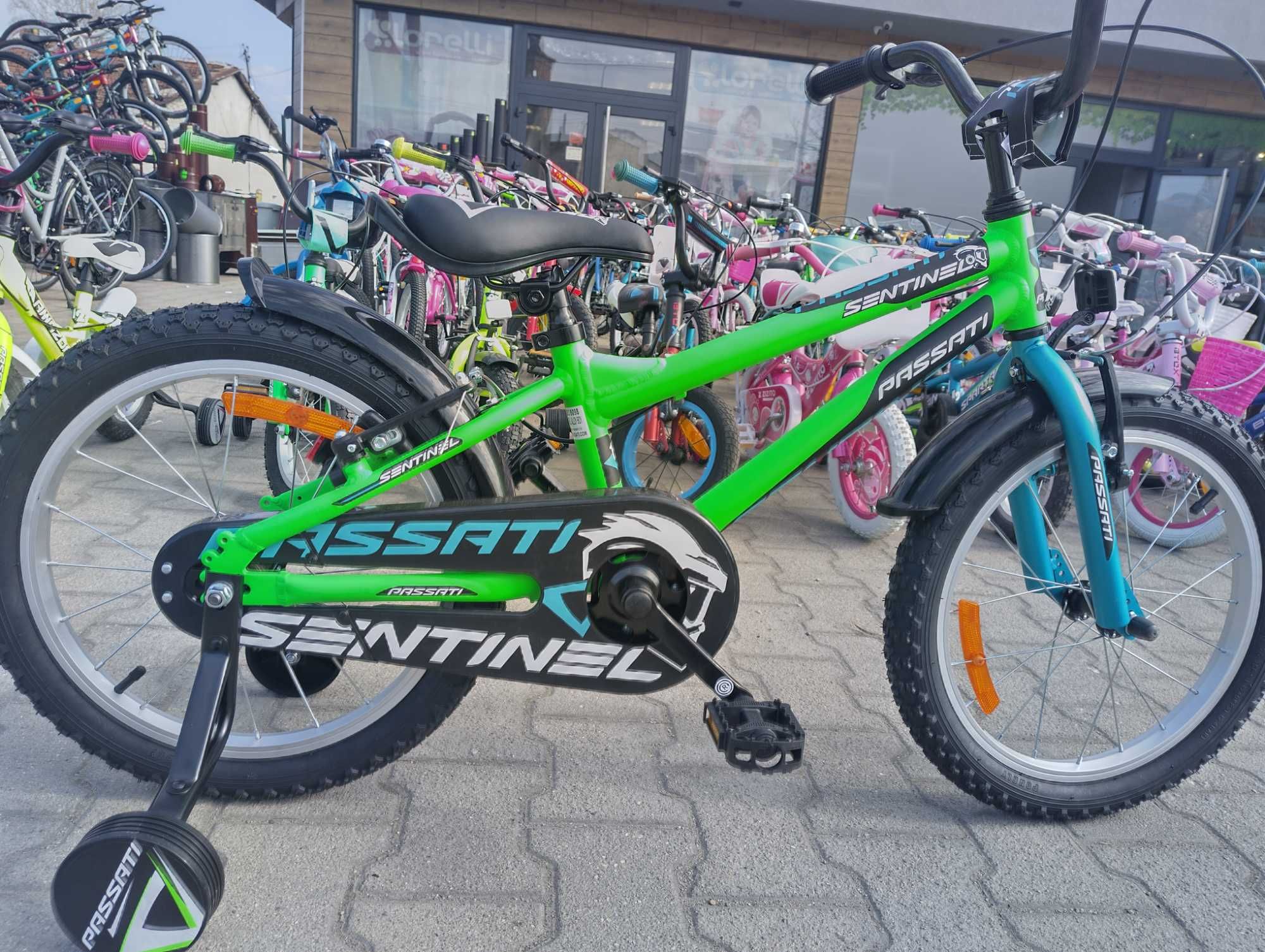 PASSATI Алуминиев велосипед 18" SENTINEL зелен